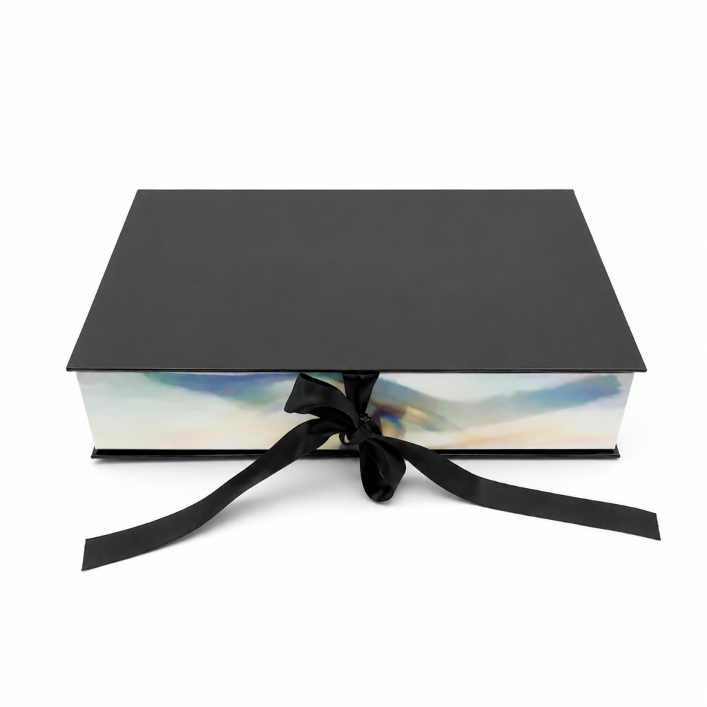 Premium magnetic presentation box with printed exterior artwork