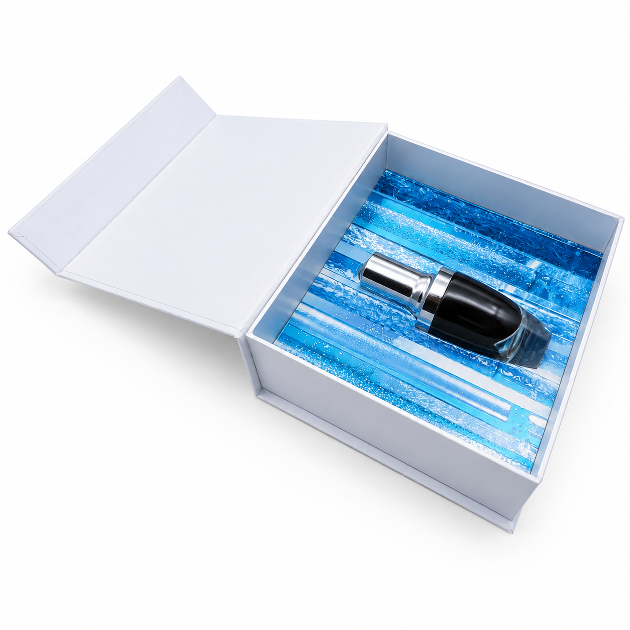 Premium magnetic perfume packaging box with custom EVA insert