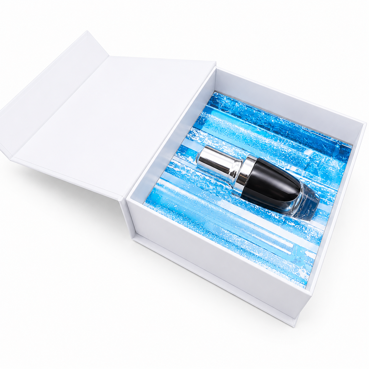 Premium magnetic perfume packaging box with custom EVA insert