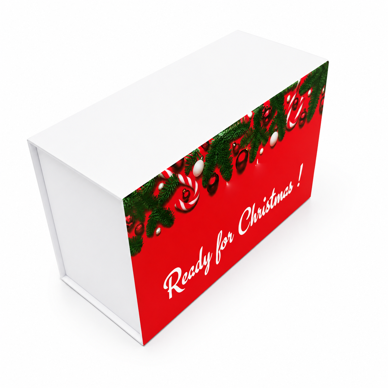 Luxury Christmas magnetic gift box for holiday gift packaging