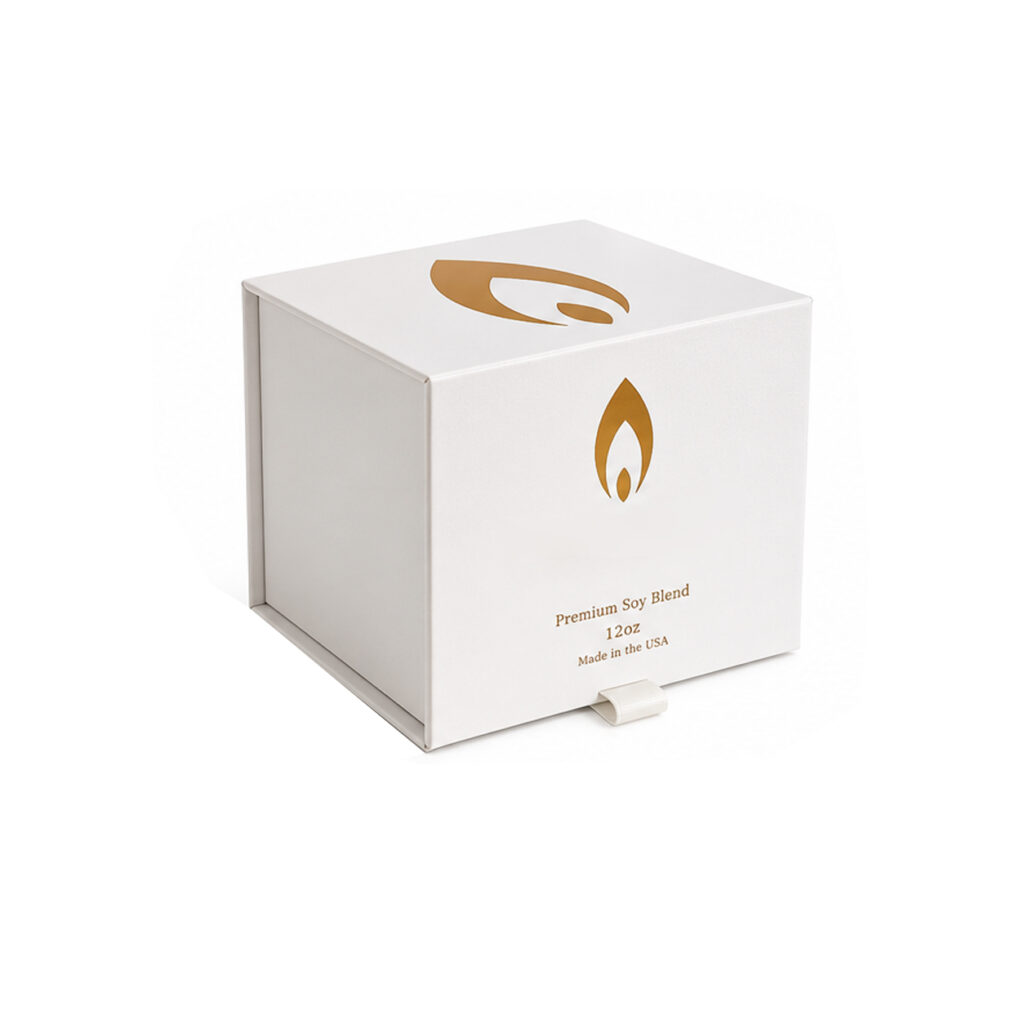 Custom foldable candle gift box