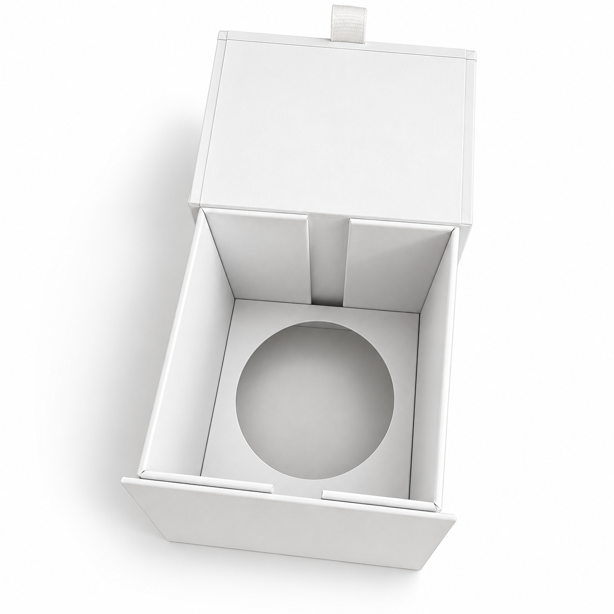Candle box with corrugated insert