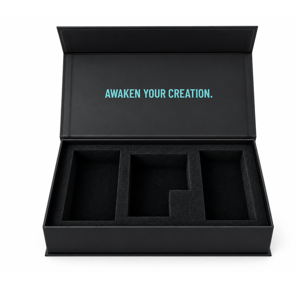 Black electronics gift packaging box