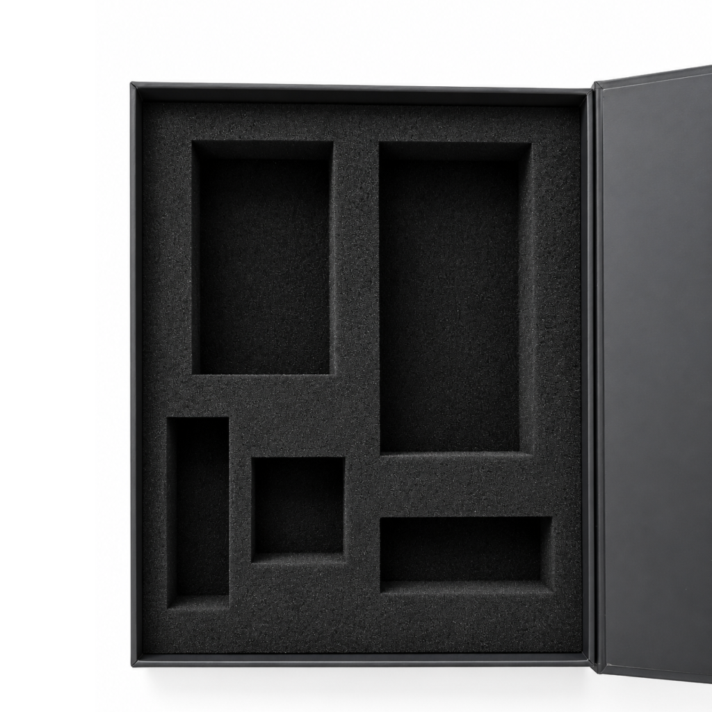 Multi compartment foam packaging for electronics