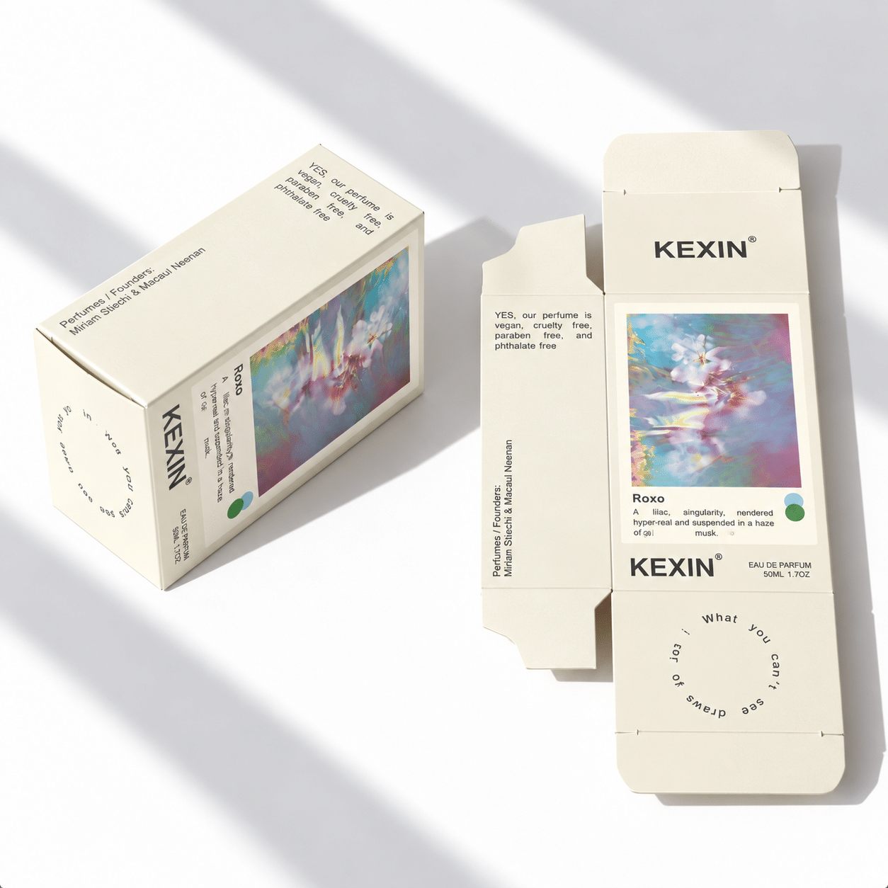 50ml perfume folding carton box