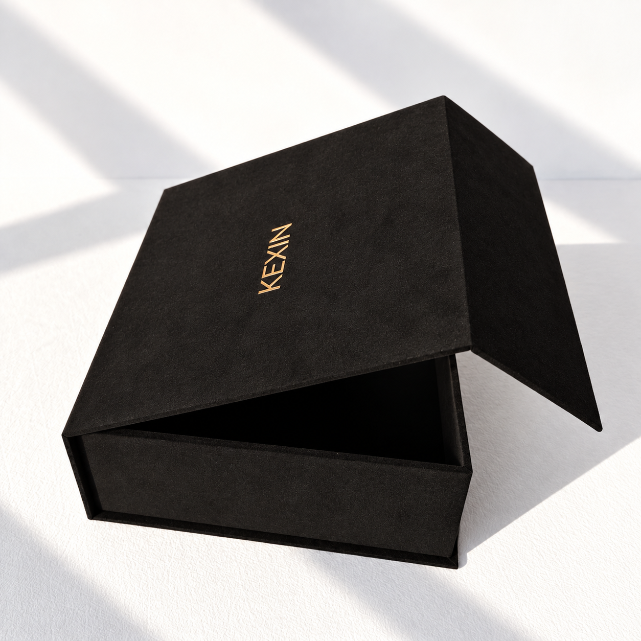 Luxury corporate gift box with velvet exterior