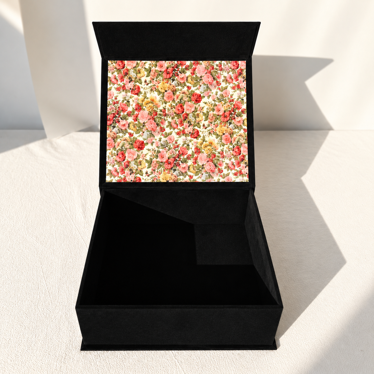 Black velvet VIP gift packaging box
