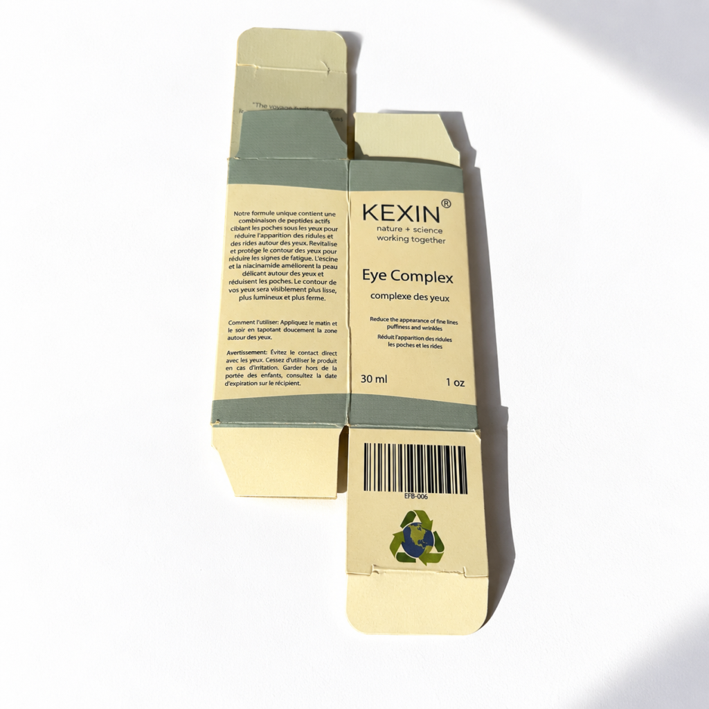 Custom embossed skincare folding carton box