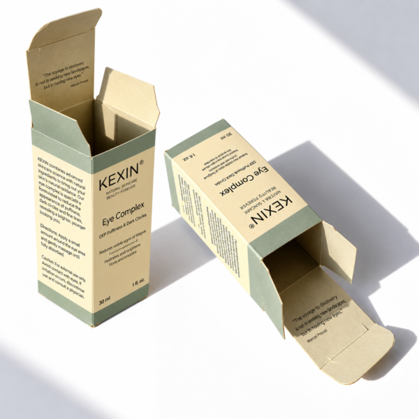Embossed folding carton for skincare products